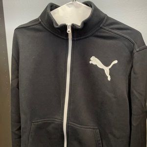 Men’s Black Puma zip-up sweatshirt XL